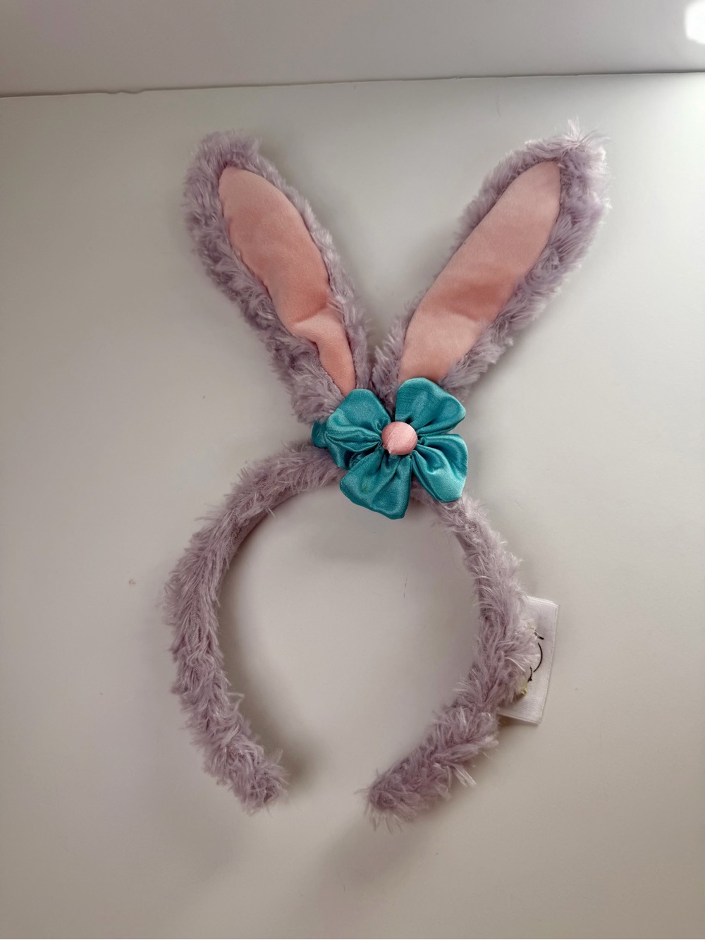 Disney StellaLou Bunny Ear Headband Purple Teal Bow Like New
